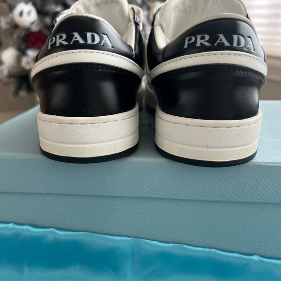 Prada Black and White Women's Sneakers - Picture 4 of 9